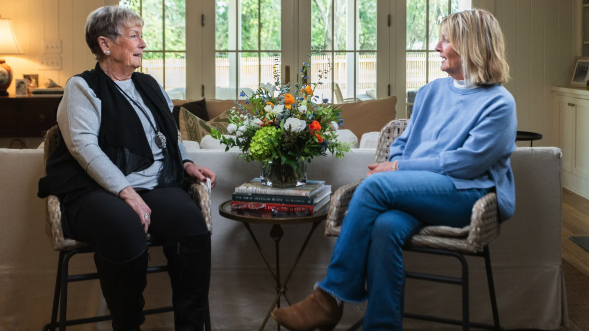 Sandra Black sharing her journey during an interview